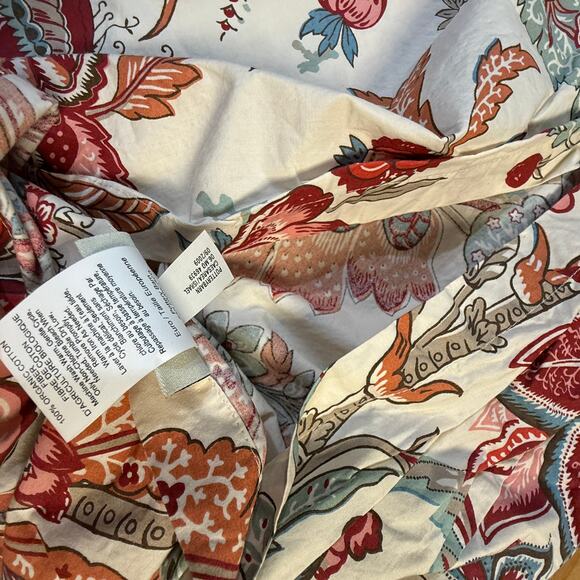 Pottery Barn Dierder Lot of 3 Pillow Shams Palampore Cotton  Floral Euro PP7 - Picture 5 of 13